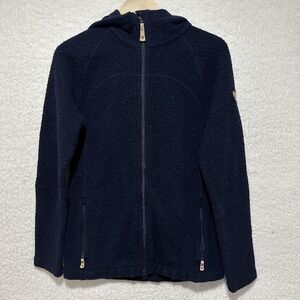 Fjallraven Women's Dark Blue Kaitum Hooded Fleece Jacket